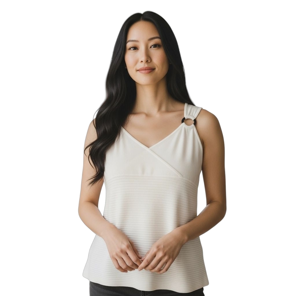 Willi Smith White Sleeveless Top